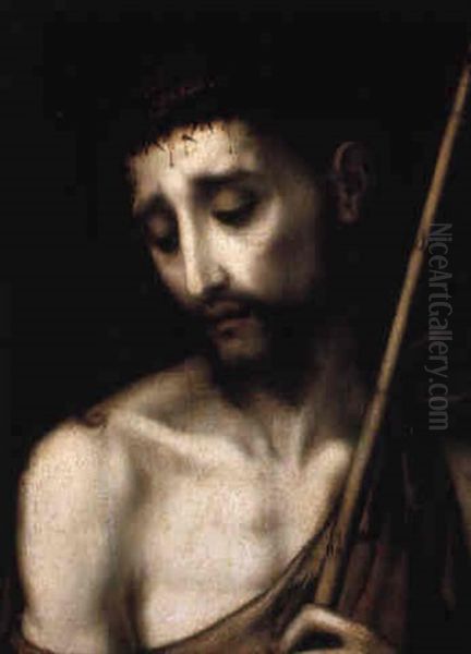 The Man Of Sorrows Oil Painting by Luis de Morales