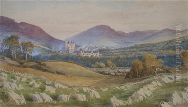 View Of Balmoral Castle Oil Painting by Michael Anthony Biddulph