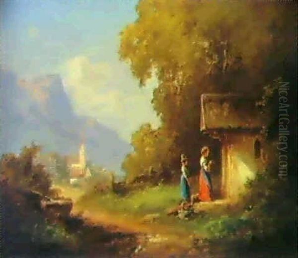 Tiroler Kapelle Oil Painting by Willy Moralt