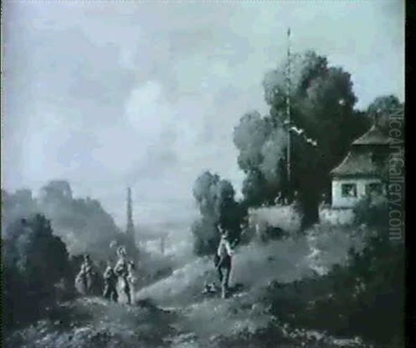 Der Sonntagsspaziergang Oil Painting by Willy Moralt