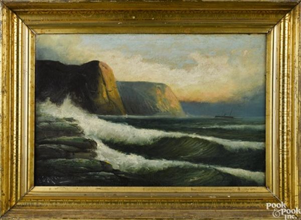 Coastal Scene Oil Painting by Edward Moran