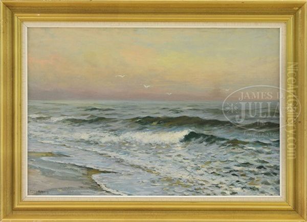 Breaking Waves Oil Painting by Edward Percy Moran