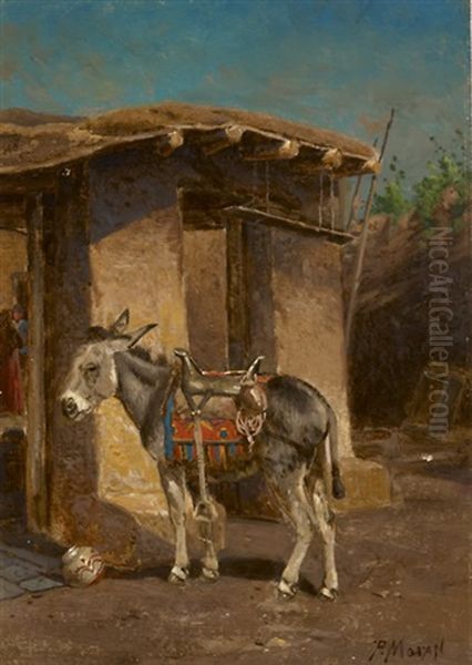 El Burro Oil Painting by Peter Moran