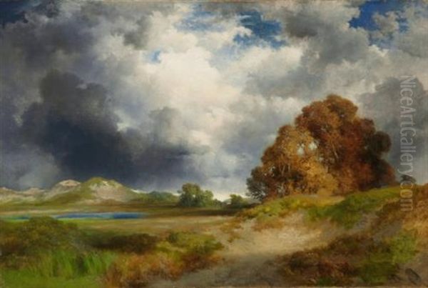 East Hampton Oil Painting by Thomas Moran