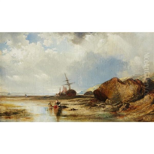 Coastal View Oil Painting by Thomas Moran