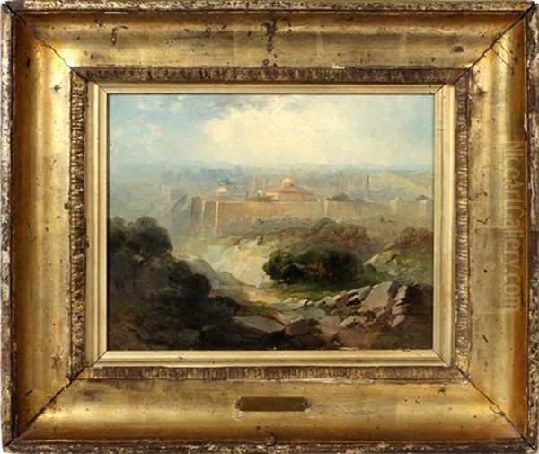 Middle Eastern City In La Oil Painting by Thomas Moran