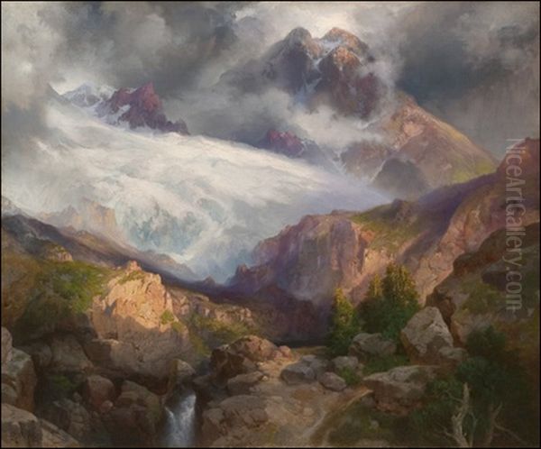 The Eternal Snows Of Mt. Moran Oil Painting by Thomas Moran