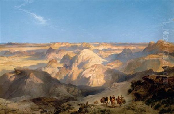 Badlands Of The Dakota, 1901 Oil Painting by Thomas Moran