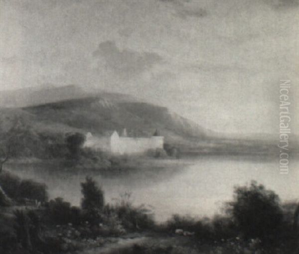 Lochaven Castle Oil Painting by Thomas Moran