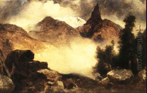 Index Peak, Wyoming, 1911 Oil Painting by Thomas Moran