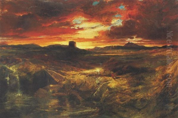 Child Roland To The Dark Tower Came Oil Painting by Thomas Moran