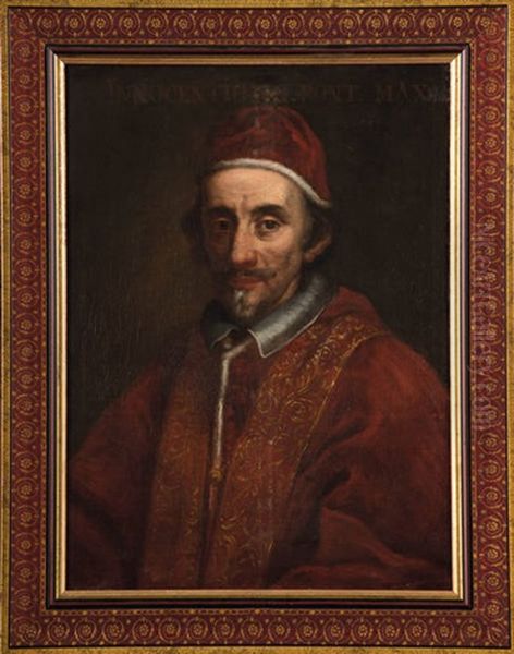 Portrait Du Pape Innocent Xi Oil Painting by Giovanni Maria Morandi