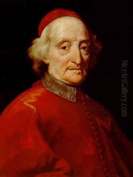 Portrait Of A Cardinal Oil Painting by Giovanni Maria Morandi