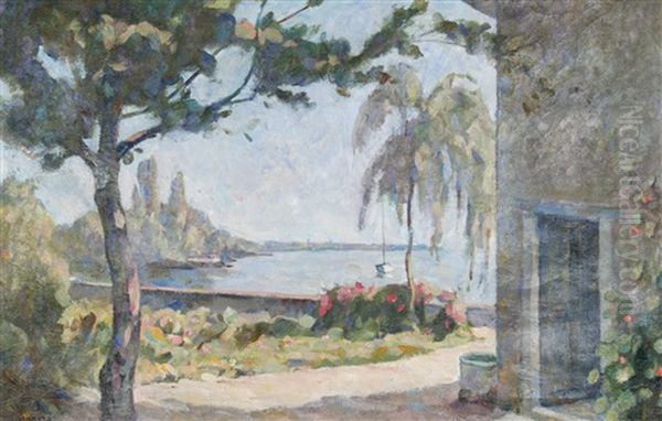 La Perle Du Lac A Geneve Oil Painting by Arthur Morard