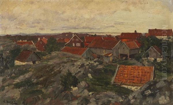 Nordische Kustenlandschaft (lofoten) Oil Painting by Walter Moras