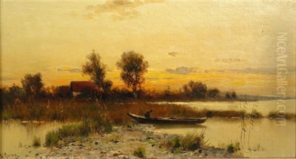 Abendfrieden Oil Painting by Walter Moras