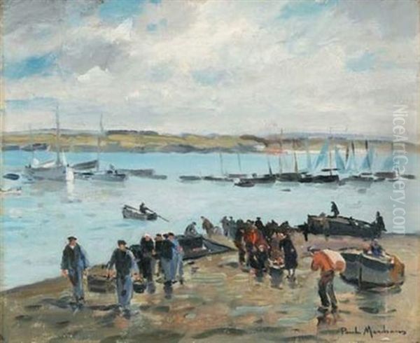 Retour De Peche Oil Painting by Paul Bernard Morchain