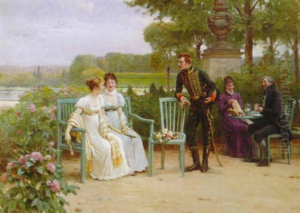 La Declaration Oil Painting by Adrien Moreau