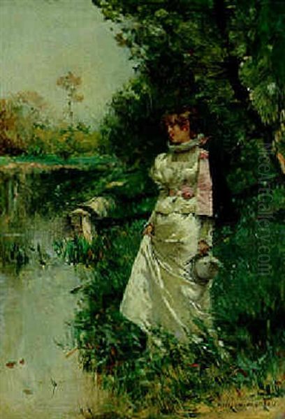 Tranquility Oil Painting by Adrien Moreau