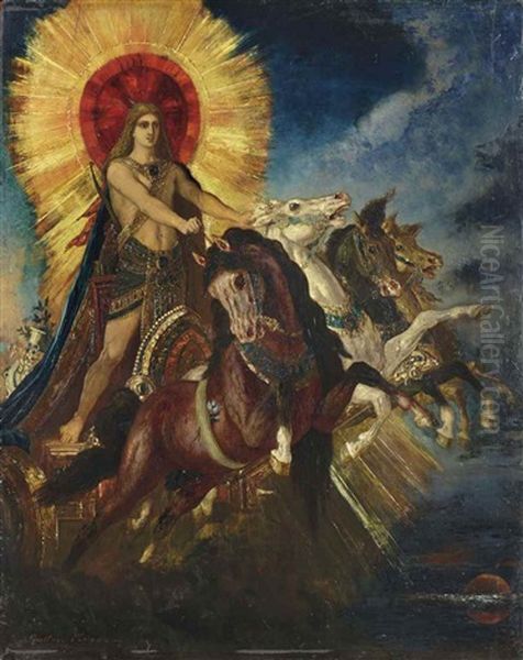 Le Char D'apollon Ou Phebus-apollon Oil Painting by Gustave Moreau