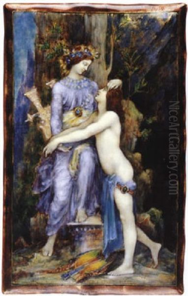 Les Plaintes Du Poete Oil Painting by Gustave Moreau