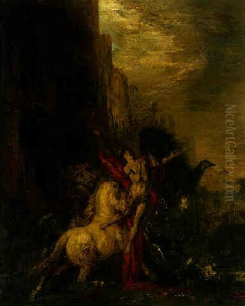 Diomedes Devoured By His Horses Oil Painting by Gustave Moreau