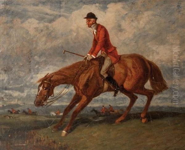 Scene De Chasse A Courre Humoristique Oil Painting by Nikolas Moreau