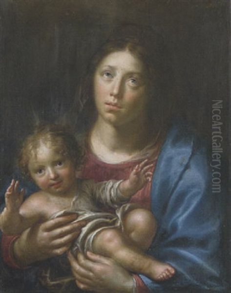 Madonna Mit Kind Oil Painting by Paulus Moreelse