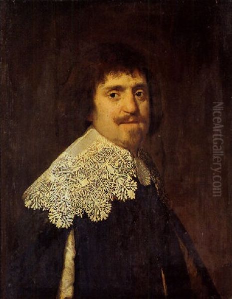 Portrait Of A Man (nicolas Duval?) Oil Painting by Paulus Moreelse