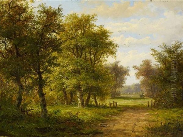 Sommerliche Waldlandschaft Oil Painting by Jan Evert Morel the Elder