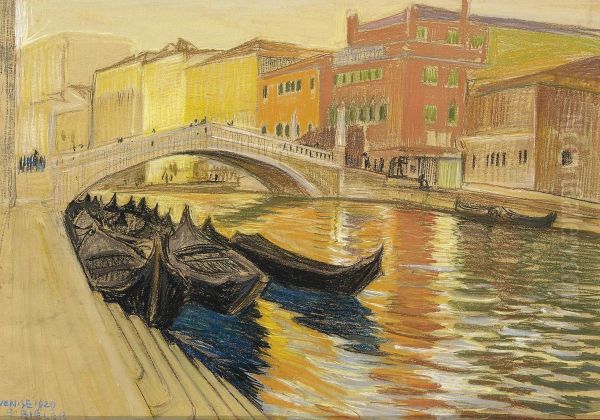 Venise Oil Painting by Ernest Bieler