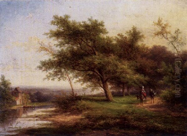 Waldlandschaft Oil Painting by Jan Evert Morel the Younger