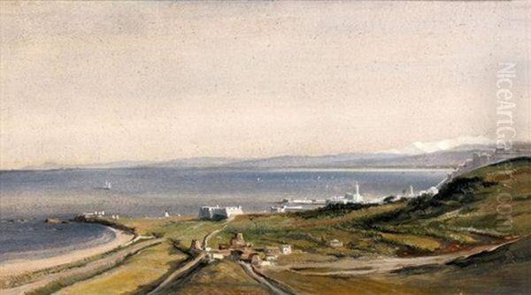 Vue Presumee De La Baie D'alger Oil Painting by Antoine Leon Morel-Fatio