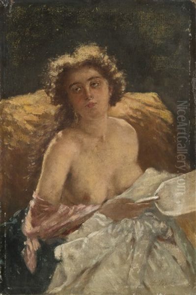 Figura Femminile Oil Painting by Domenico Morelli