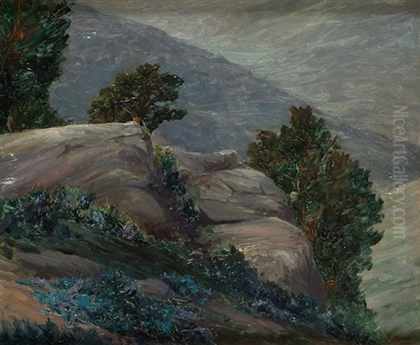 Paisaje De Cercedilla Oil Painting by Jaime Morera i Galicia