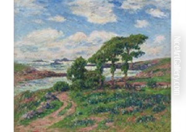 Baie De Portsall Oil Painting by Henry Moret