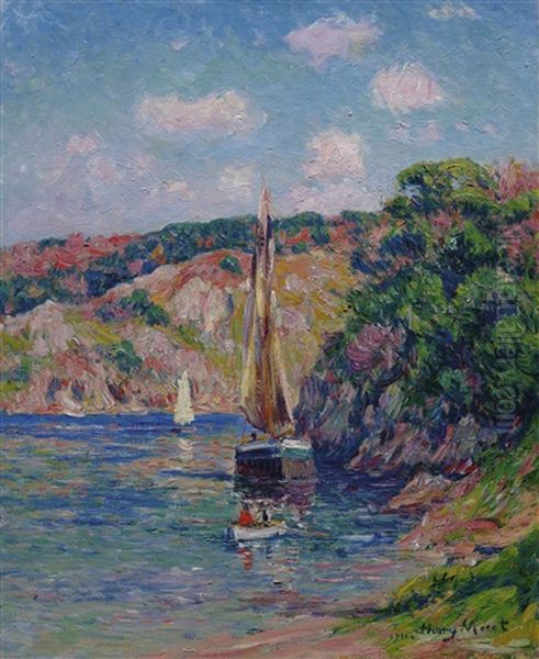 La Riviere Du Pouldu Oil Painting by Henry Moret