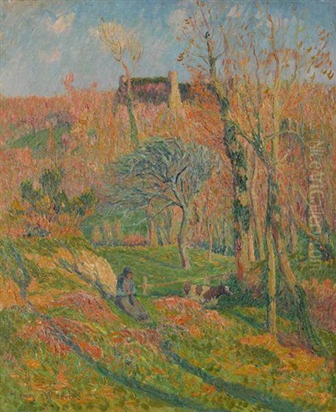 Mars En Bretagne Oil Painting by Henry Moret