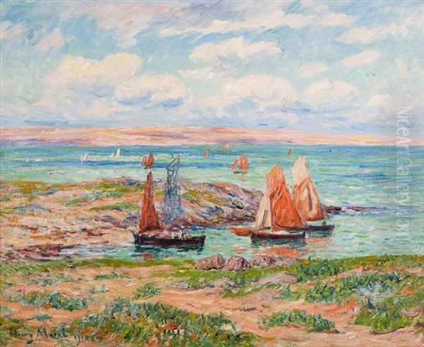 Baie D'audierne, Finistere Oil Painting by Henry Moret