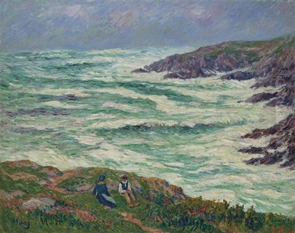 Grosse Mer Oil Painting by Henry Moret