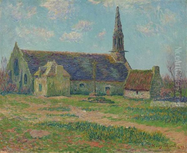 L'eglise De Tregunc, Finistere by Henry Moret