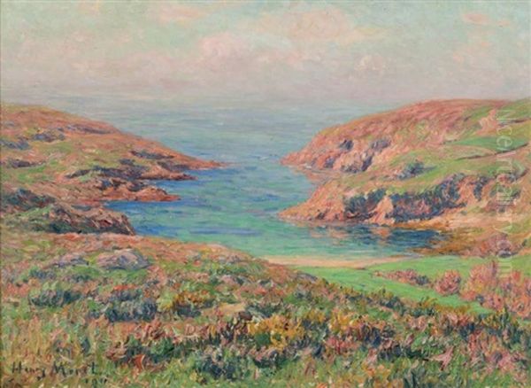 Cote De Bretagne, Matinee De Printemps Oil Painting by Henry Moret