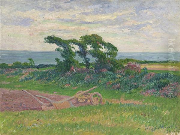 La Charrue Oil Painting by Henry Moret