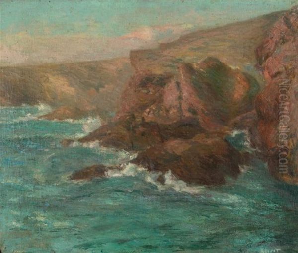 Falaise Oil Painting by Henry Moret