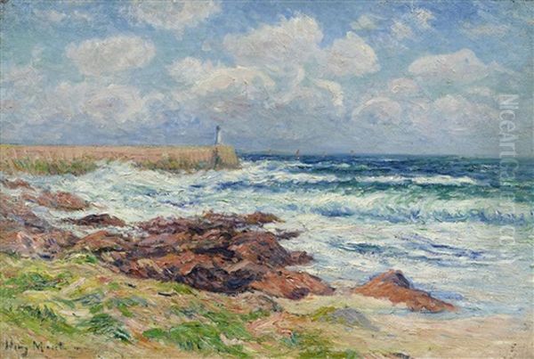 Mohle Des Hafens Von Audierne Oil Painting by Henry Moret