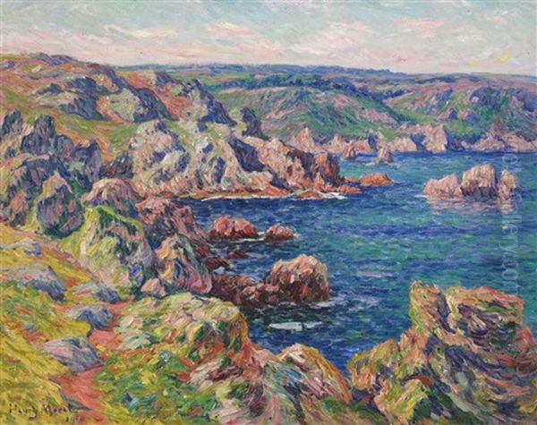 Le Castel-roch, Baie De Douarnenez Oil Painting by Henry Moret