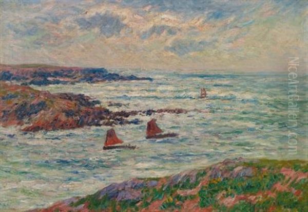 L'entree Du Port De Doelan, Finistere Oil Painting by Henry Moret