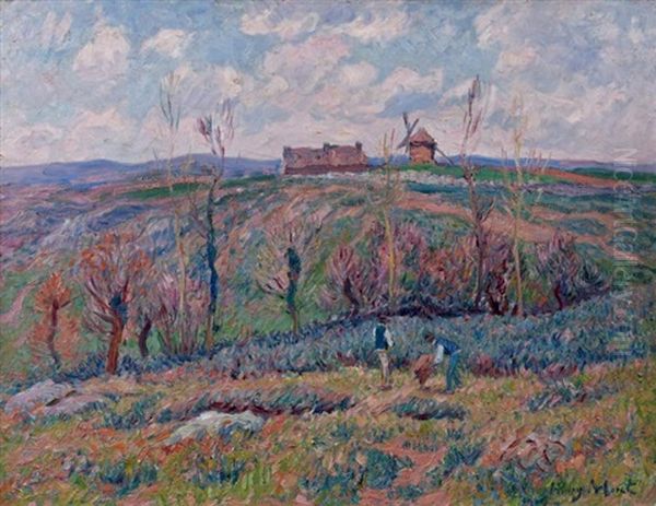 Environs De Quimper, Finistere Oil Painting by Henry Moret