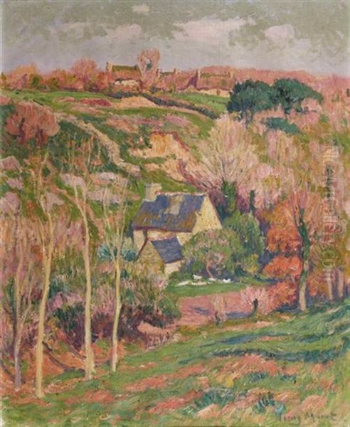 Fermes En Bretagne Oil Painting by Henry Moret