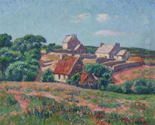 Fermes Pres Des Ploermel Oil Painting by Henry Moret